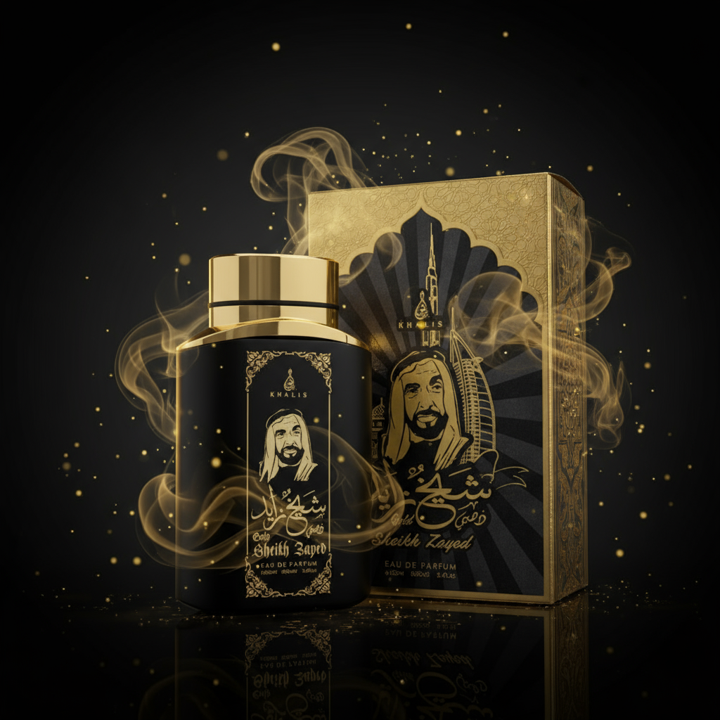 100 ml Eau de Hajuvesi SHEIKH ZAYED GOLD - Mausteinen ja Puinen Tuoksu Miehille 5 