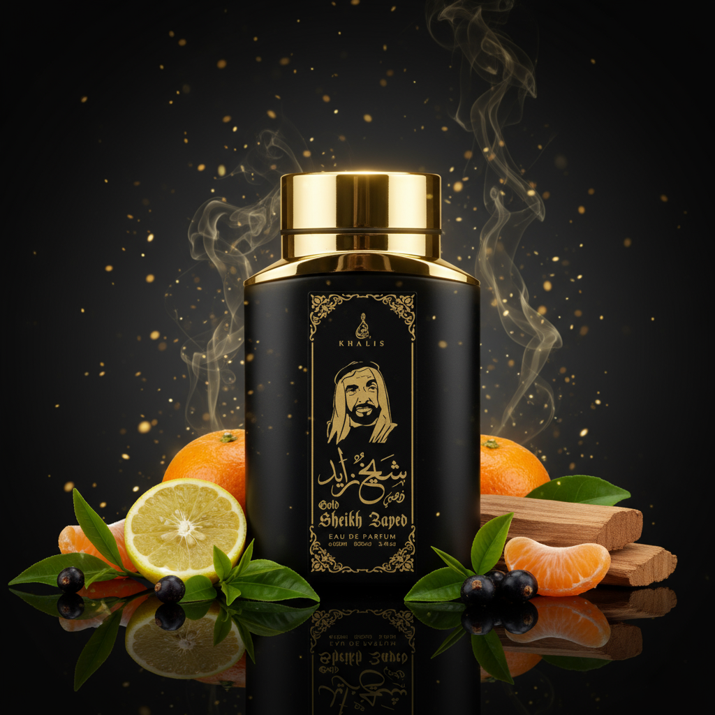 100 ml Eau de Hajuvesi SHEIKH ZAYED GOLD - Mausteinen ja Puinen Tuoksu Miehille 6 