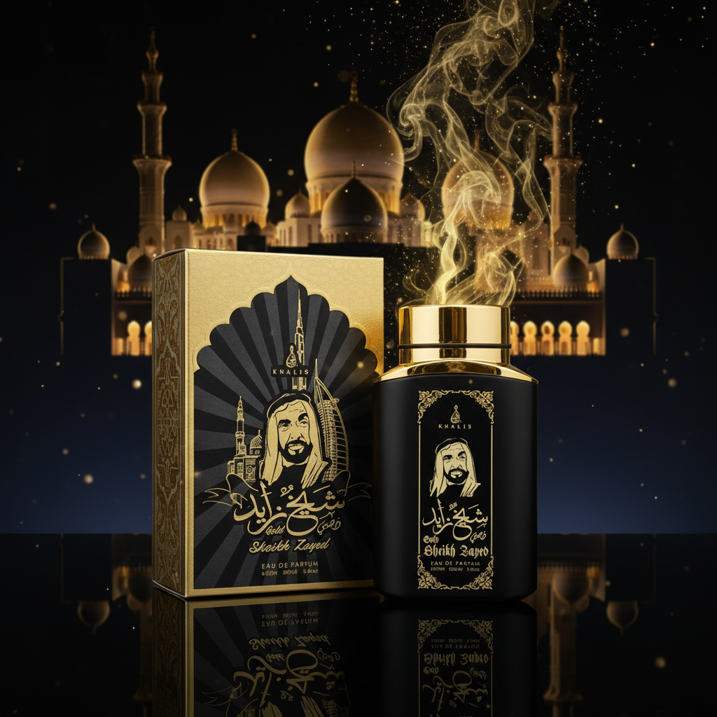 100 ml Eau de Hajuvesi SHEIKH ZAYED GOLD - Mausteinen ja Puinen Tuoksu Miehille 1 
