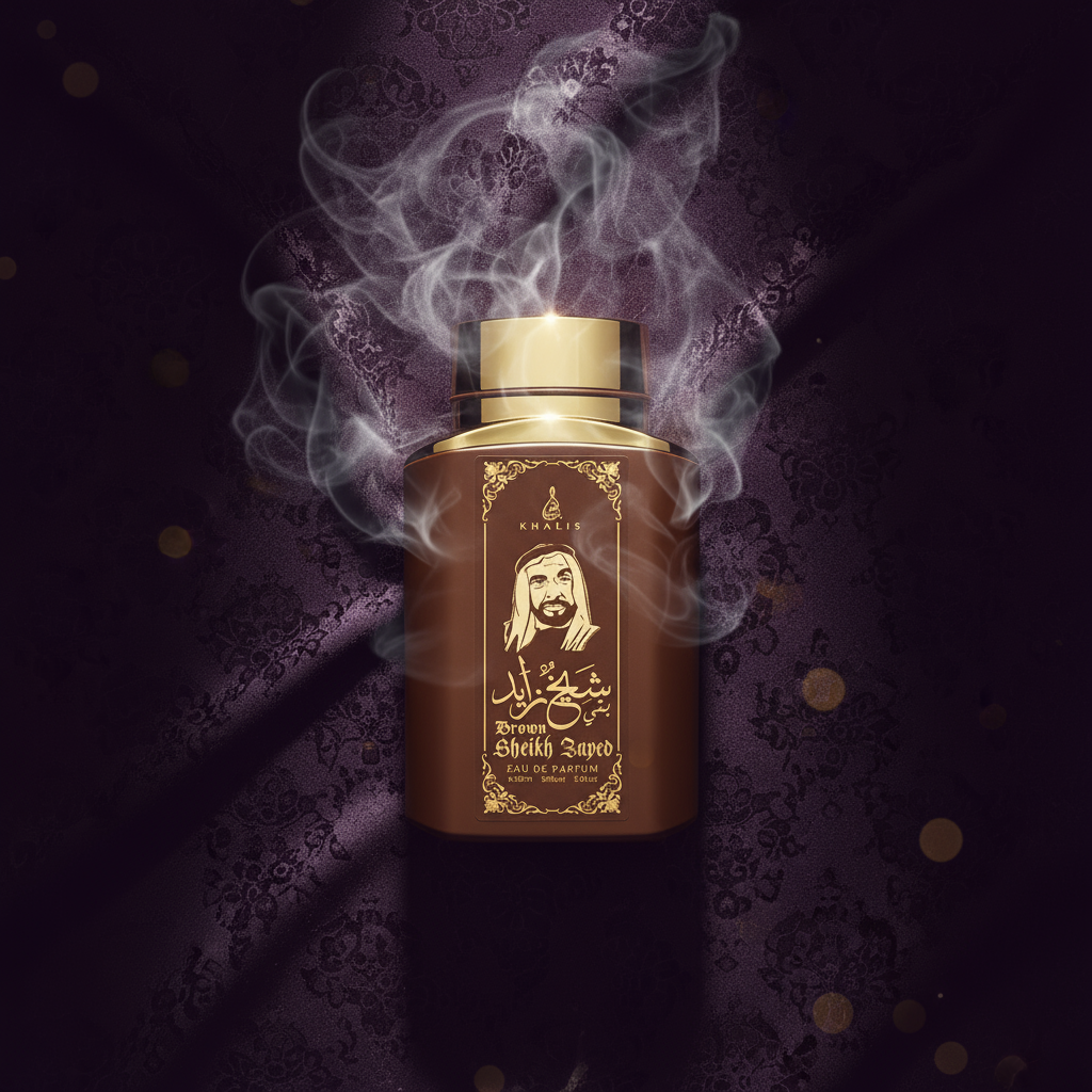 100 ml Eau de Hajuvesi SHEIKH ZAYED BROWN - Oud ja Vanilja Tuoksu Miehille