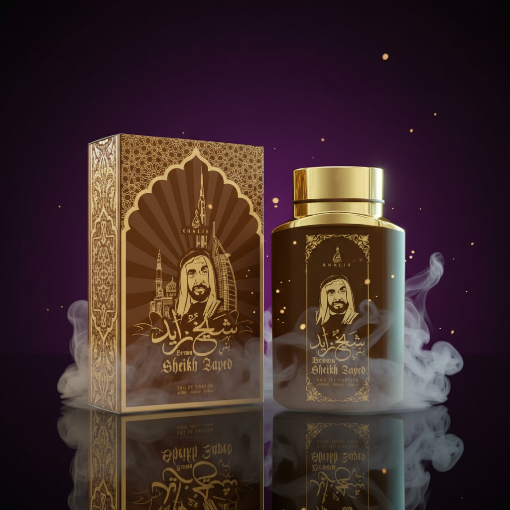 100 ml Eau de Hajuvesi SHEIKH ZAYED BROWN - Oud ja Vanilja Tuoksu Miehille