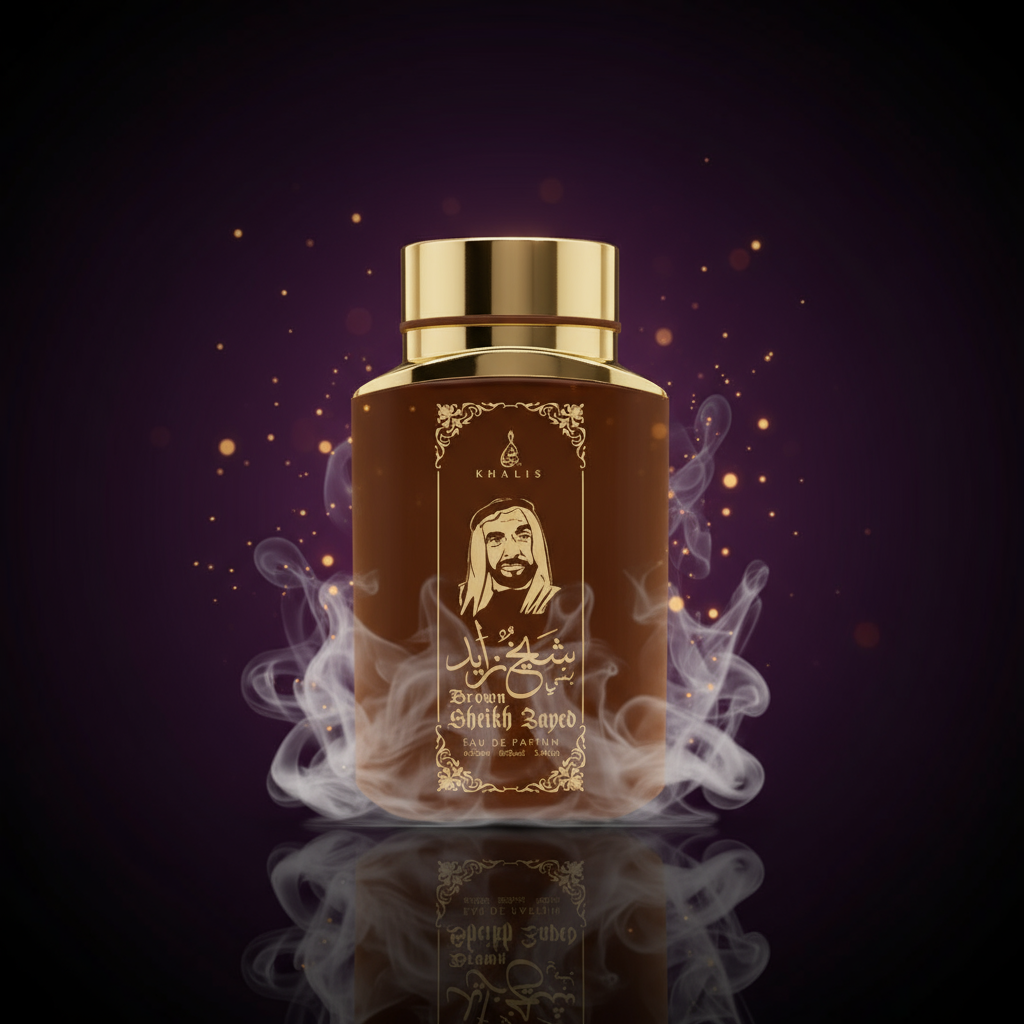 100 ml Eau de Hajuvesi SHEIKH ZAYED BROWN - Oud ja Vanilja Tuoksu Miehille