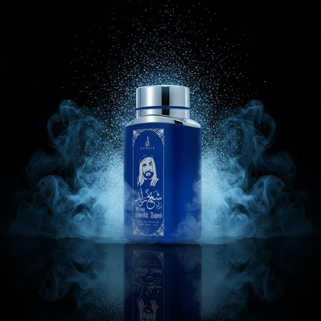 100 ml Eau de Hajuvesi SHEIKH ZAYED BLUE - Myskin ja Oudin Tuoksu Miehille