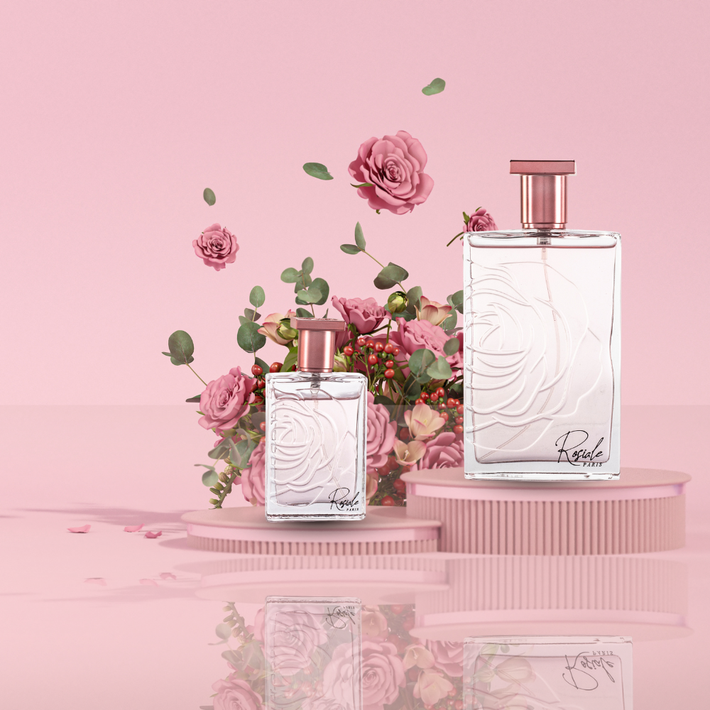 100 ml + 30 ml Eau de Parfume "ROSIALE" Fresh - Kukkainen Tuoksu Naisille
