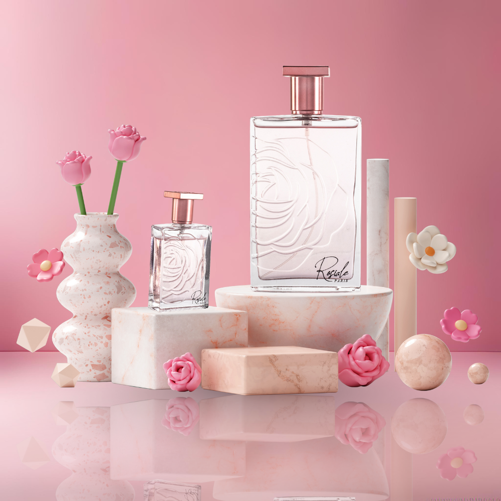 100 ml + 30 ml Eau de Parfume "ROSIALE" Fresh - Kukkainen Tuoksu Naisille 1 