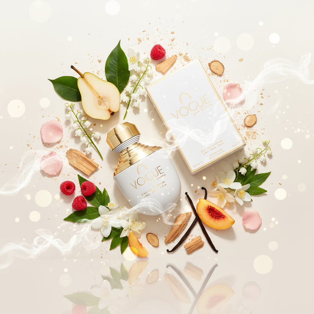 100 ml Eau de Perfume VOGUE - Hedelmäinen ja kukkainen myskituoksu naisille