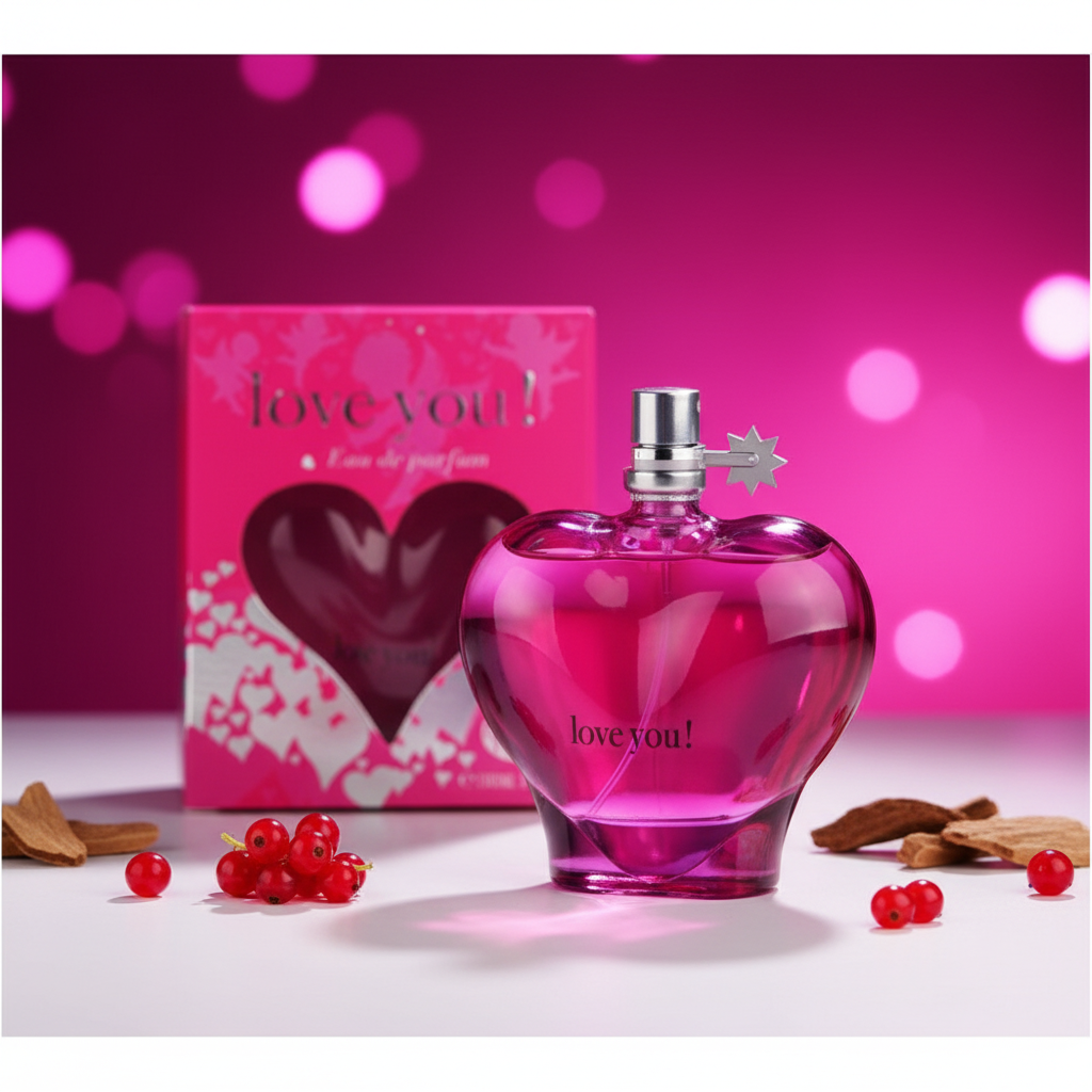 100 ml Eau de Parfum "Love You Pink" Hedelmäinen - Sitrustuoksu Naisille 4 