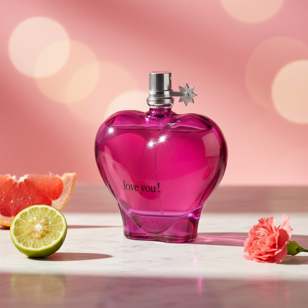 100 ml Eau de Parfum "Love You Pink" Hedelmäinen - Sitrustuoksu Naisille 8 