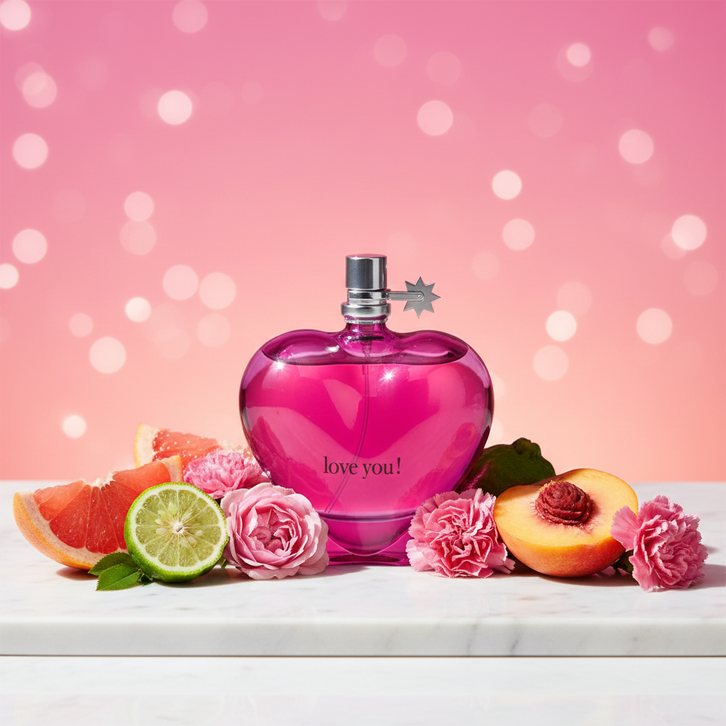 100 ml Eau de Parfum "Love You Pink" Hedelmäinen - Sitrustuoksu Naisille 10 