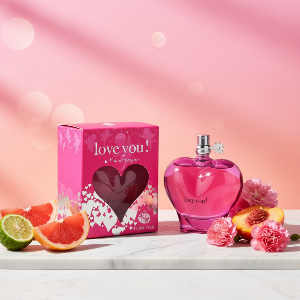 100 ml Eau de Parfum "Love You Pink" Hedelmäinen - Sitrustuoksu Naisille 11 