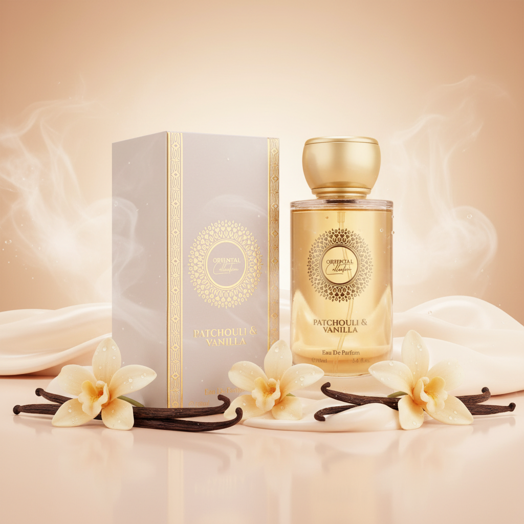 100 ml EDP PATCHOULI & VANILLA Puinen, Elegantti, Puuterimainen Itämainen Tuoksu Naisille