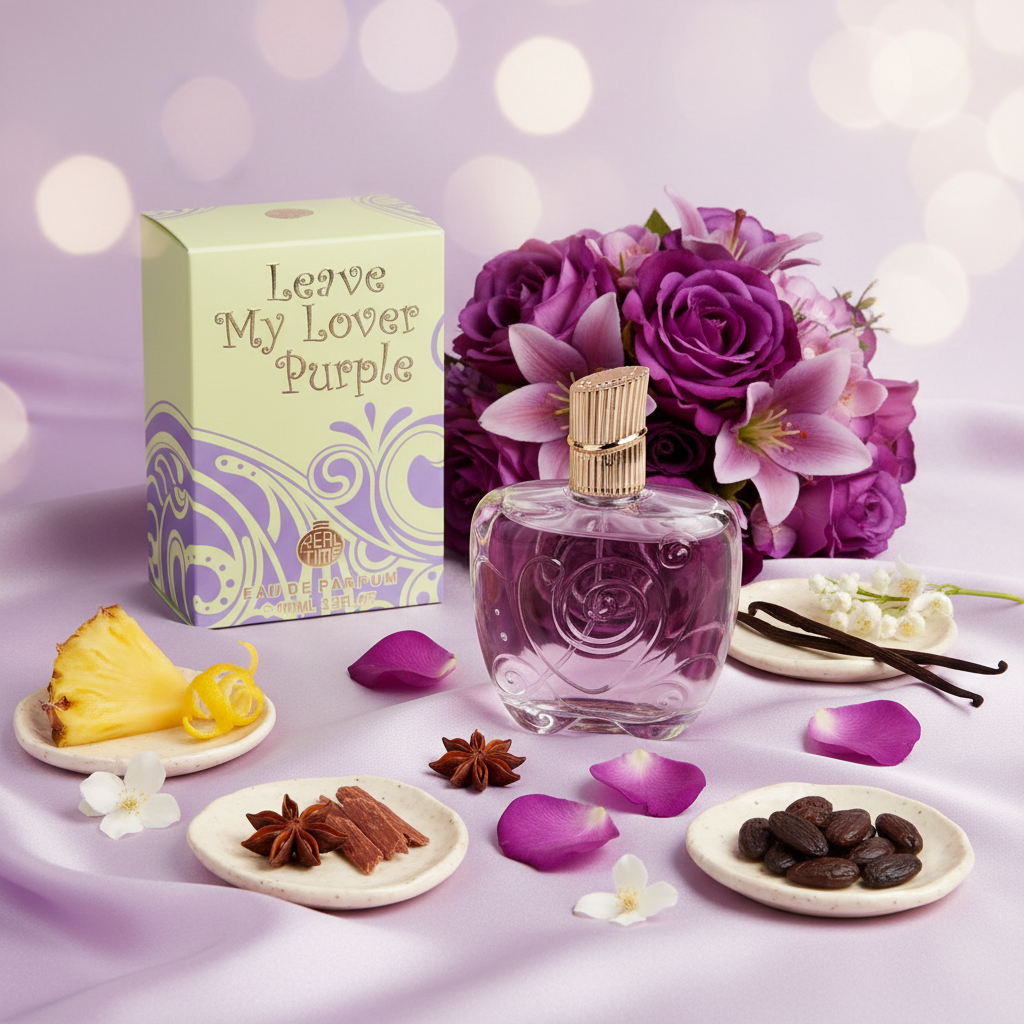 100 ml EDP LEAVE MY LOVER PURPLE, itämainen - vaniljainen tuoksu naiselle