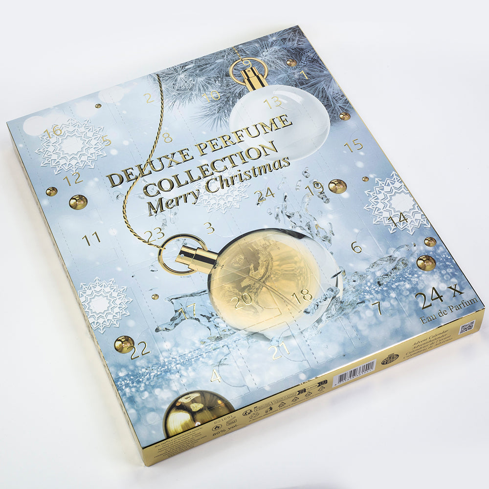 Adventtikalenteri, jossa on eksklusiivisia minihajuvesiä