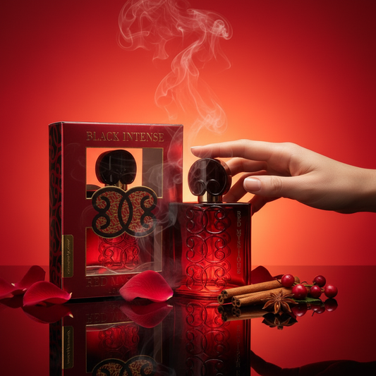 Eau de Parfum 100ml "Black Intense Red Mystique" – kukka-hedelmäinen tuoksu