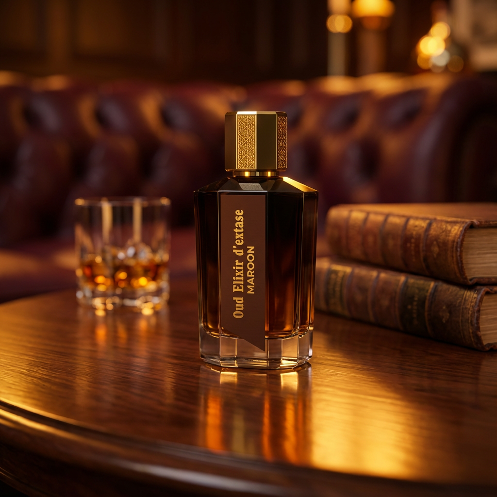 EDP 100ml "Oud Elixir D’extase Maroon" - itämainen-puumainen tuoksu 3 