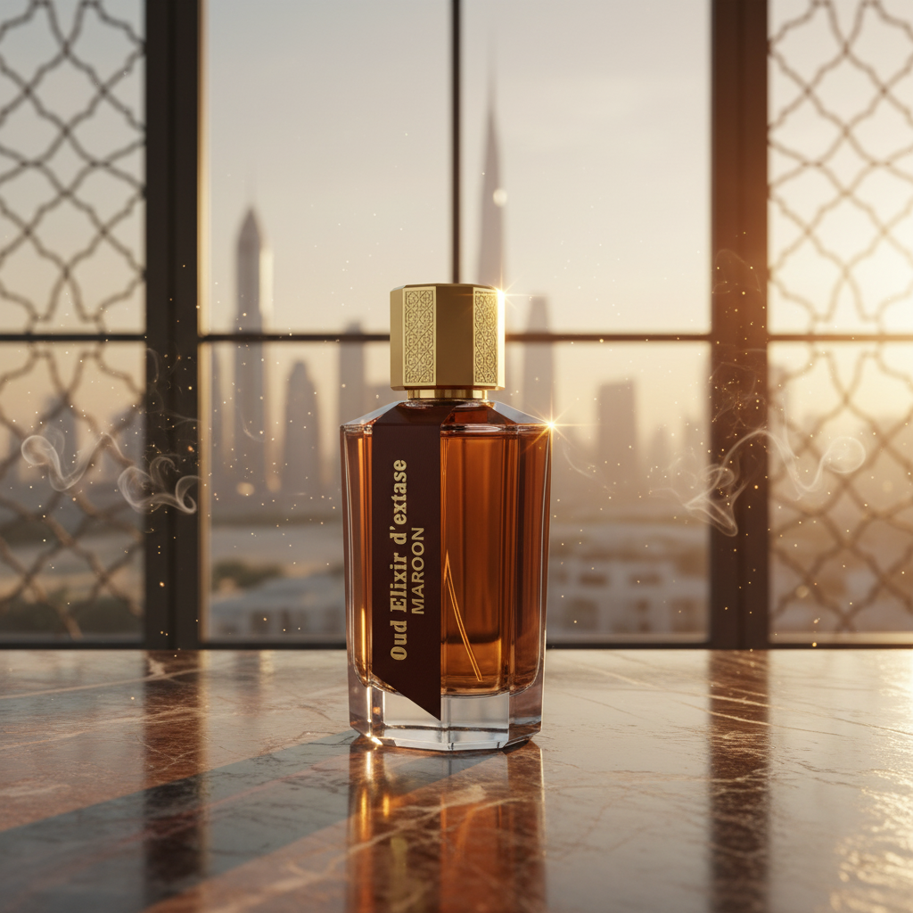 EDP 100ml "Oud Elixir D’extase Maroon" - itämainen-puumainen tuoksu 4 