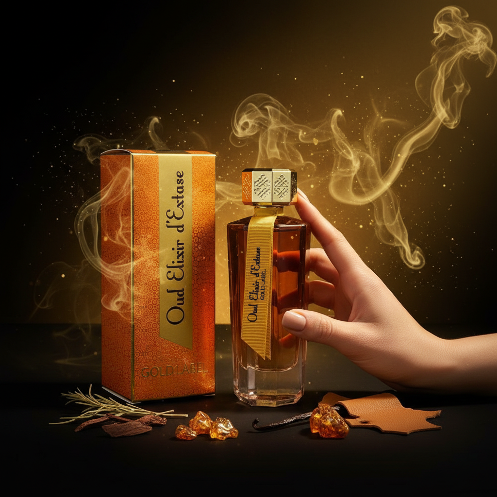 EDP 100 ml ”Oud Elixir d’Extase Gold Label” – puumainen chypre-tuoksu 2 