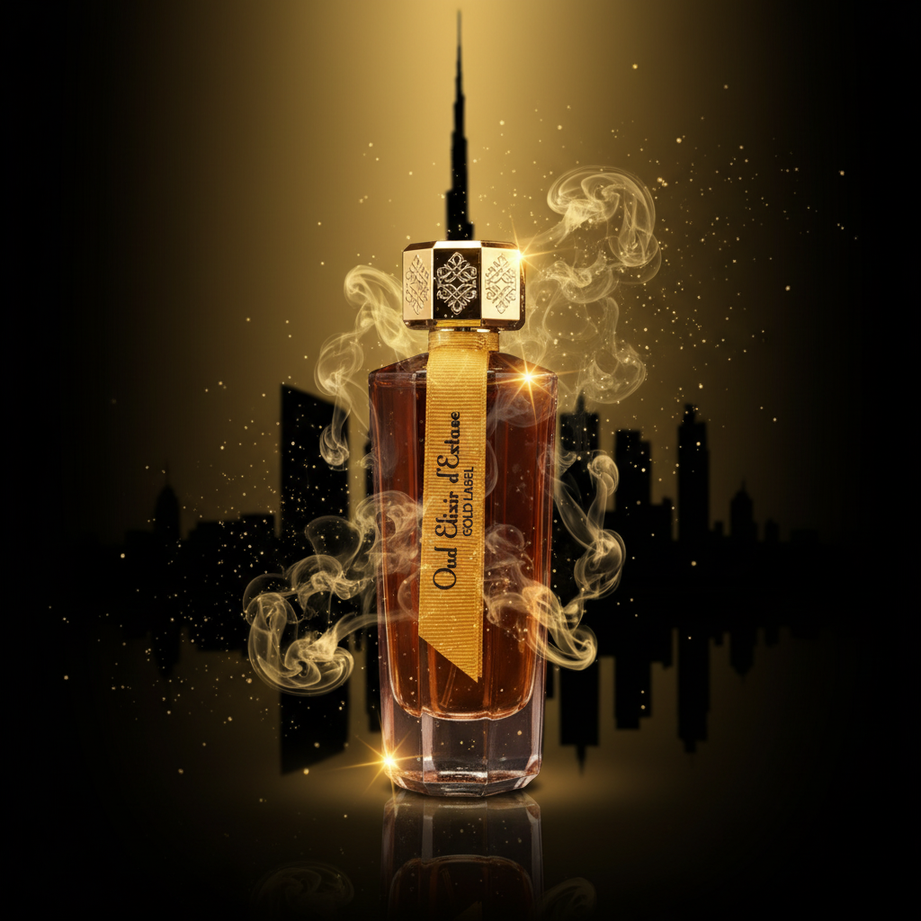 EDP 100 ml ”Oud Elixir d’Extase Gold Label” – puumainen chypre-tuoksu