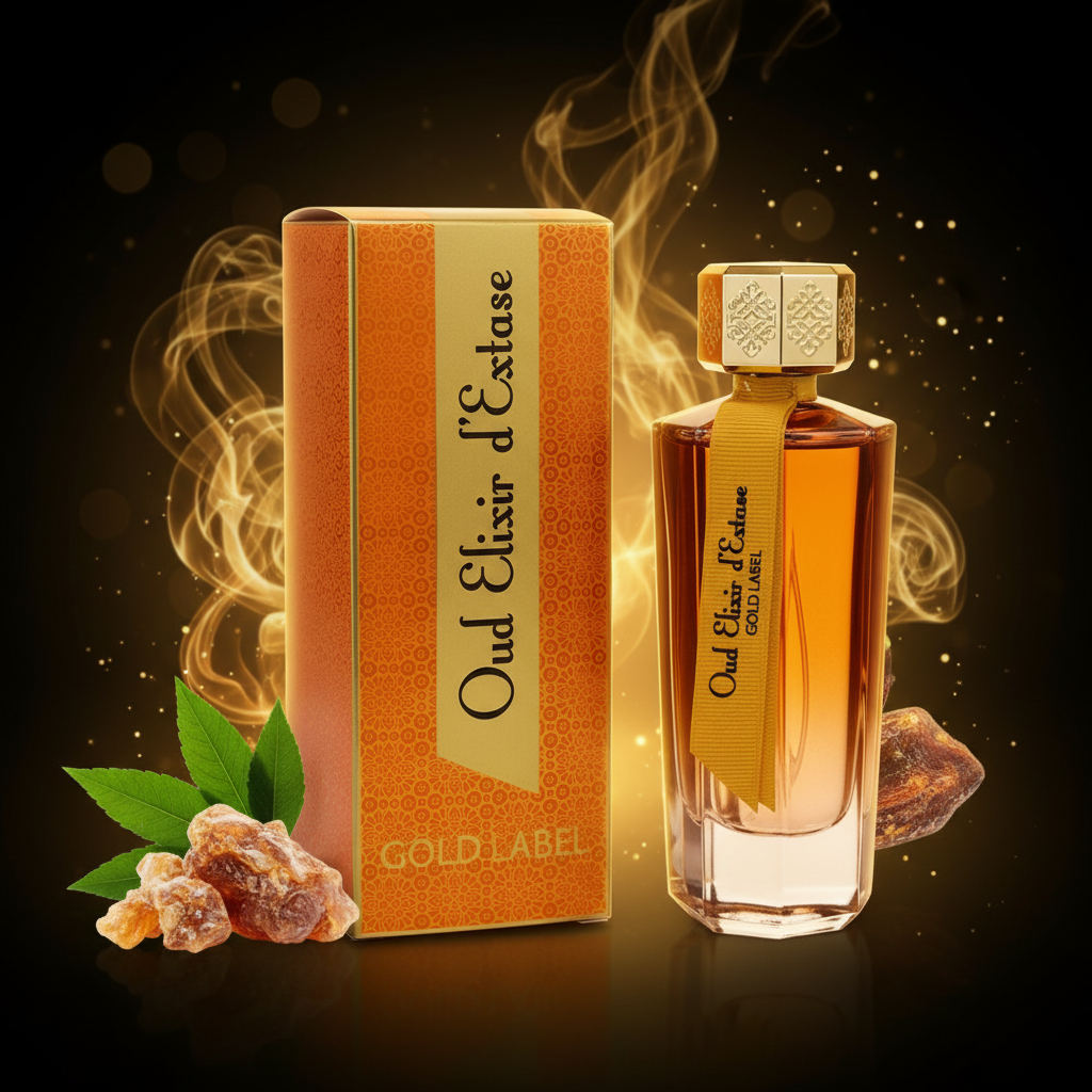 EDP 100 ml ”Oud Elixir d’Extase Gold Label” – puumainen chypre-tuoksu 5 
