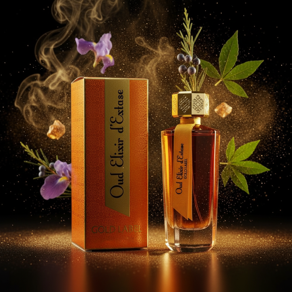 EDP 100 ml ”Oud Elixir d’Extase Gold Label” – puumainen chypre-tuoksu 6 