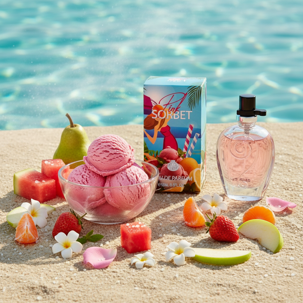 15 ml EDP "PINK SORBET" - hedelmäinen - aromaattinen tuoksu