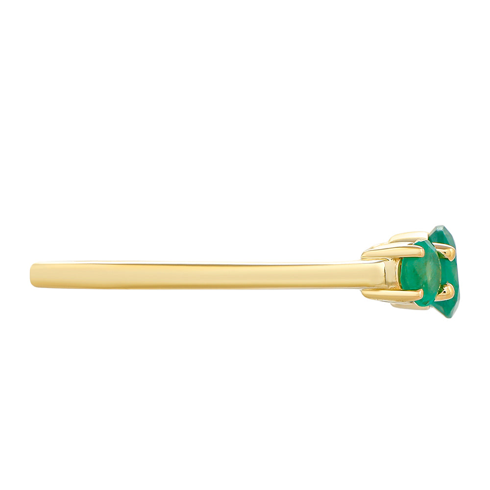 KultaSormus Brasilian Smaragdilla 2 
