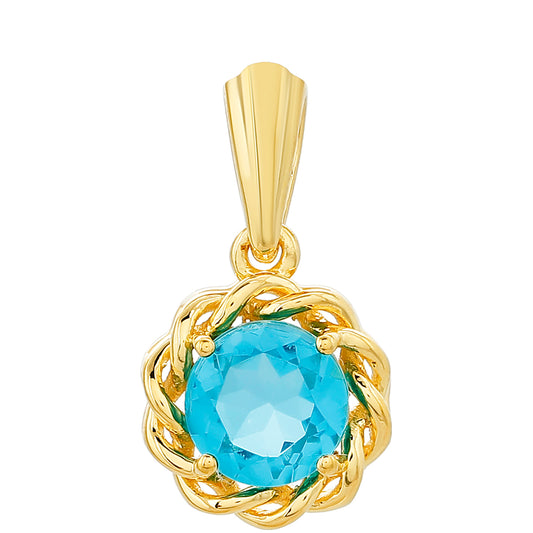 Kullattu hopeaRiipus Paraiban Kvartsilla