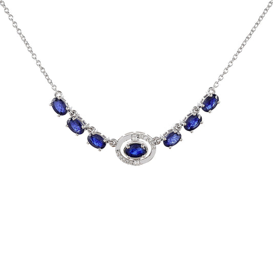 HopeaKaulakoru Thaisafiirilla ja Valkoisella Topaasilla