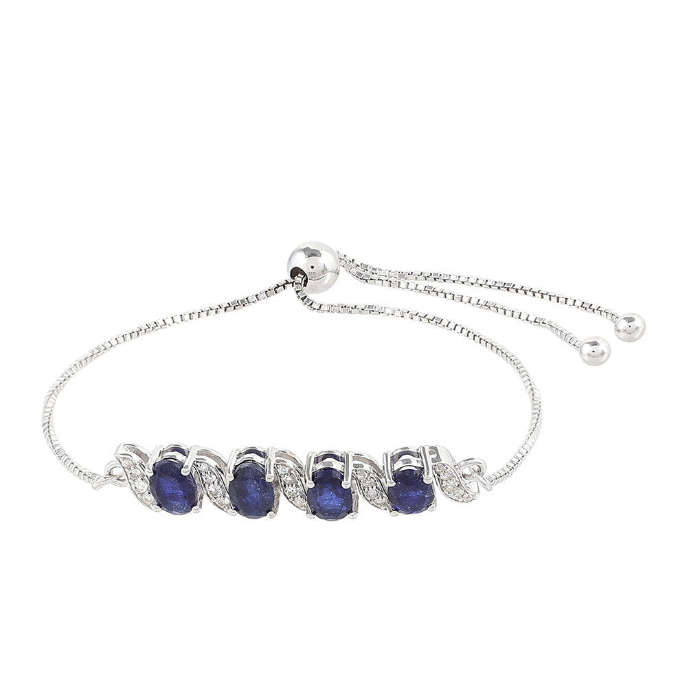 HopeaRannekoru Thaisafiirilla ja Valkoisella Topaasilla