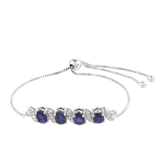 HopeaRannekoru Thaisafiirilla ja Valkoisella Topaasilla