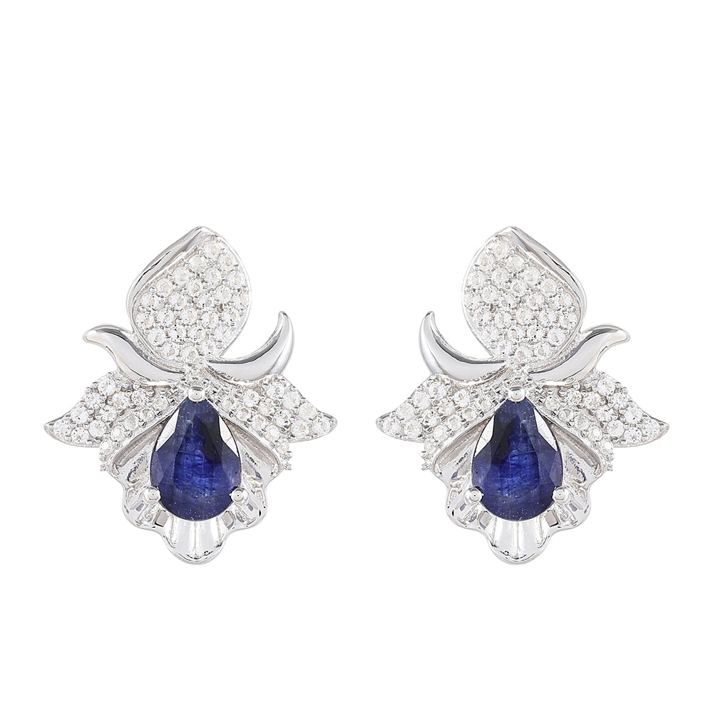 HopeaKorvakorut Thaisafiirilla ja Valkoisella Topaasilla 1 