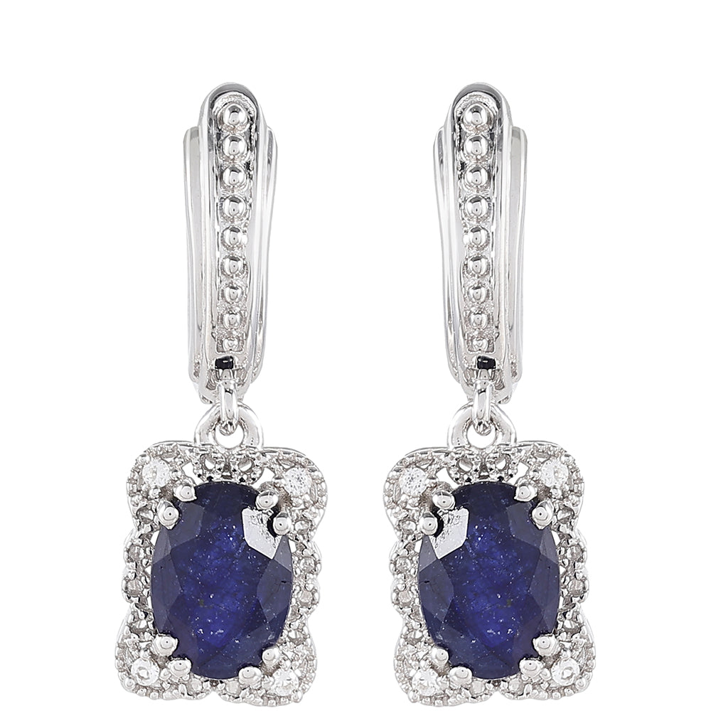 HopeaKorvakorut Thaisafiirilla ja Valkoisella Topaasilla 1 