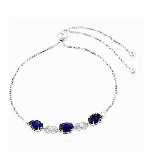 HopeaRannekoru Thaisafiirilla ja Valkoisella Topaasilla