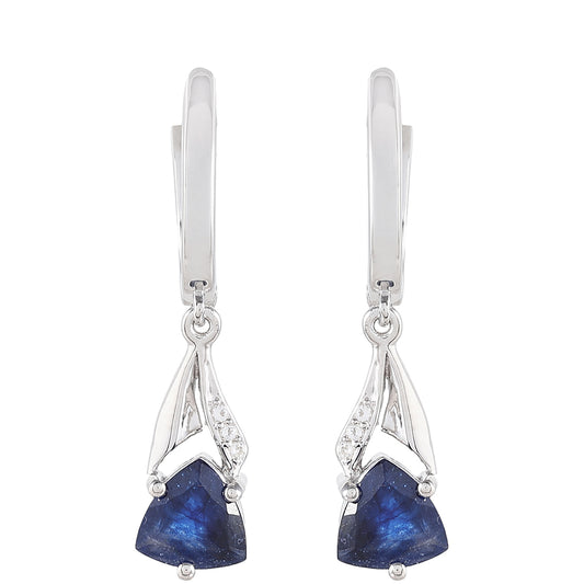 HopeaKorvakorut Thaisafiirilla ja Valkoisella Topaasilla