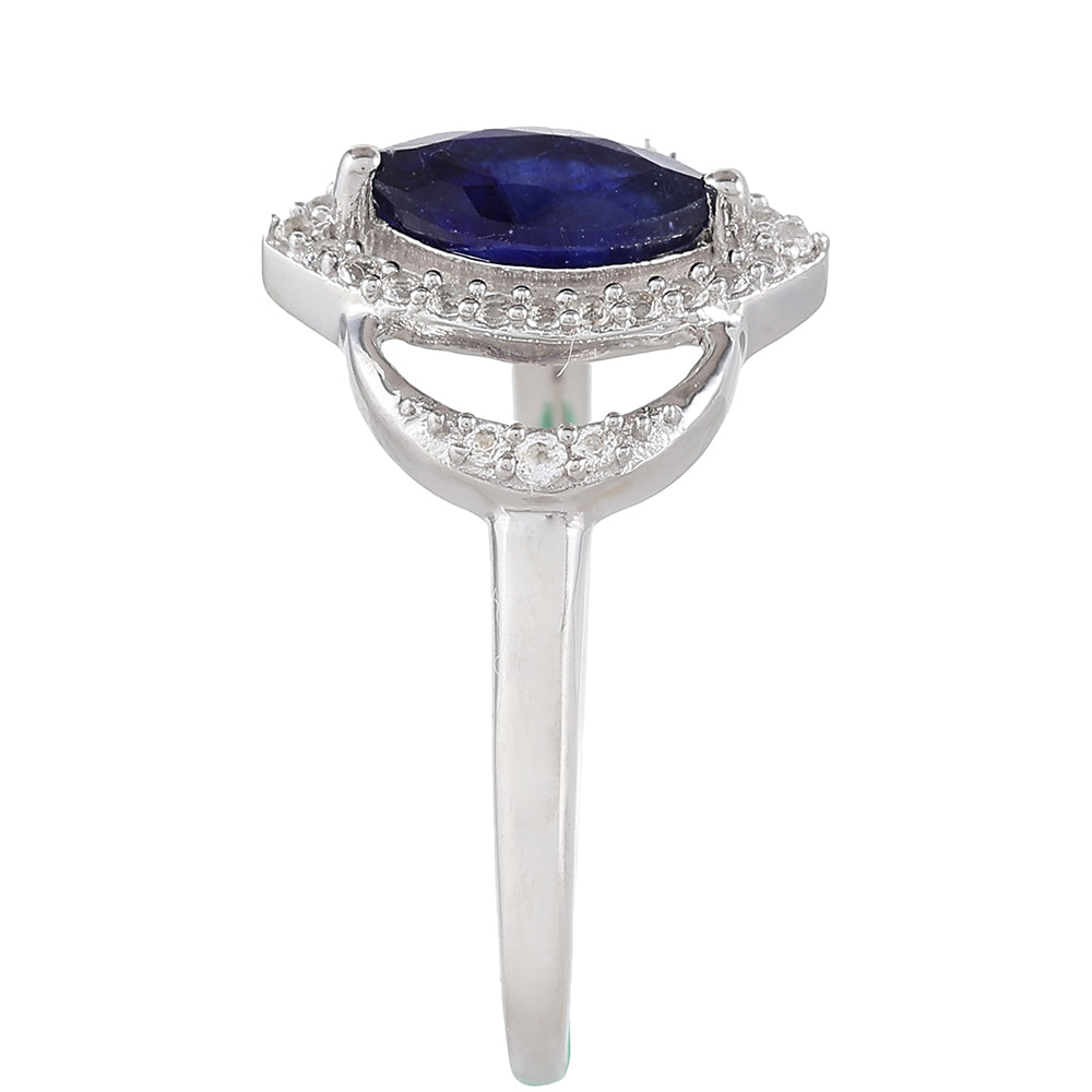 HopeaSormus Thaisafiirilla ja Valkoisella Topaasilla 3 