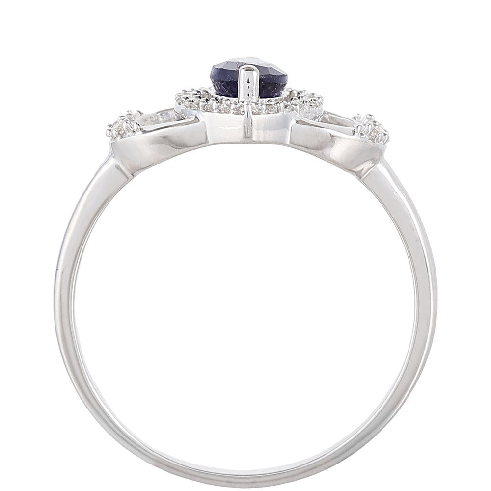 HopeaSormus Thaisafiirilla ja Valkoisella Topaasilla