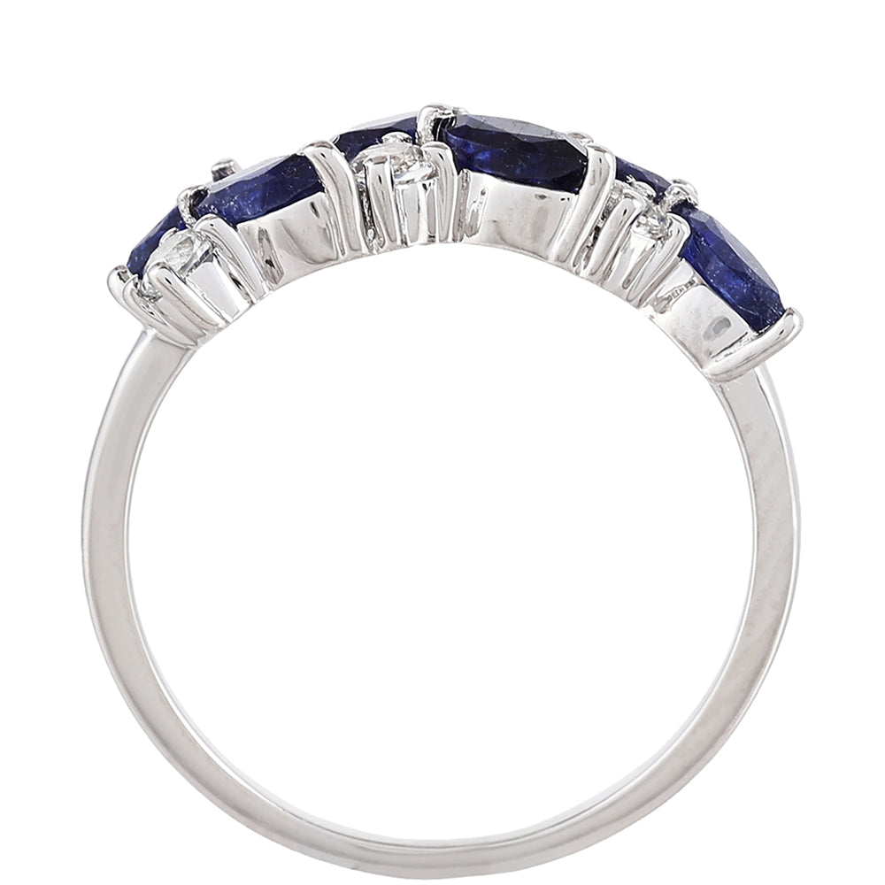 HopeaSormus Thaisafiirilla ja Valkoisella Topaasilla