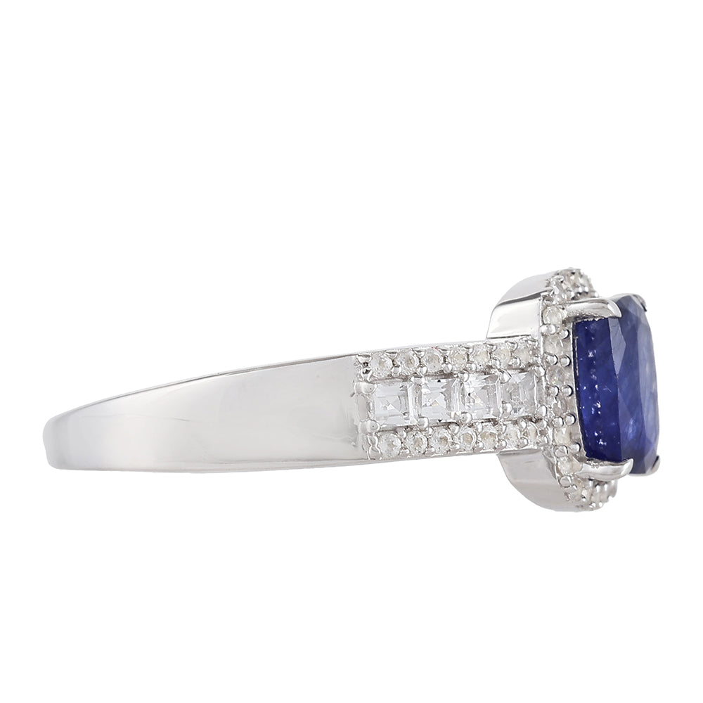 HopeaSormus Thaisafiirilla ja Valkoisella Topaasilla 2 