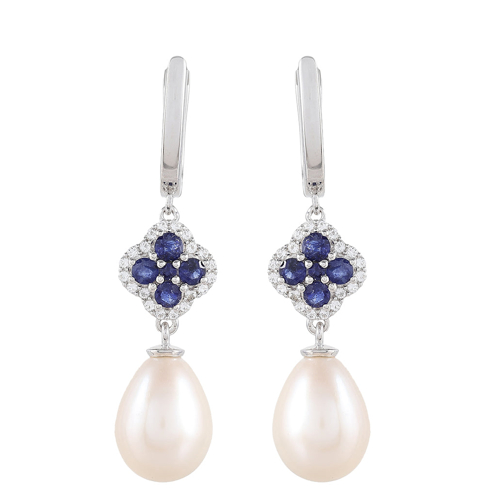 HopeaKorvakorut Thaisafiirilla ja Makeanveden Valkoisella Helmellä