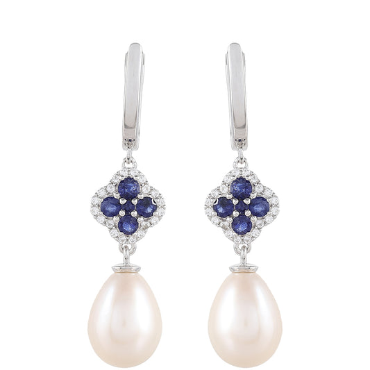 HopeaKorvakorut Thaisafiirilla ja Makeanveden Valkoisella Helmellä