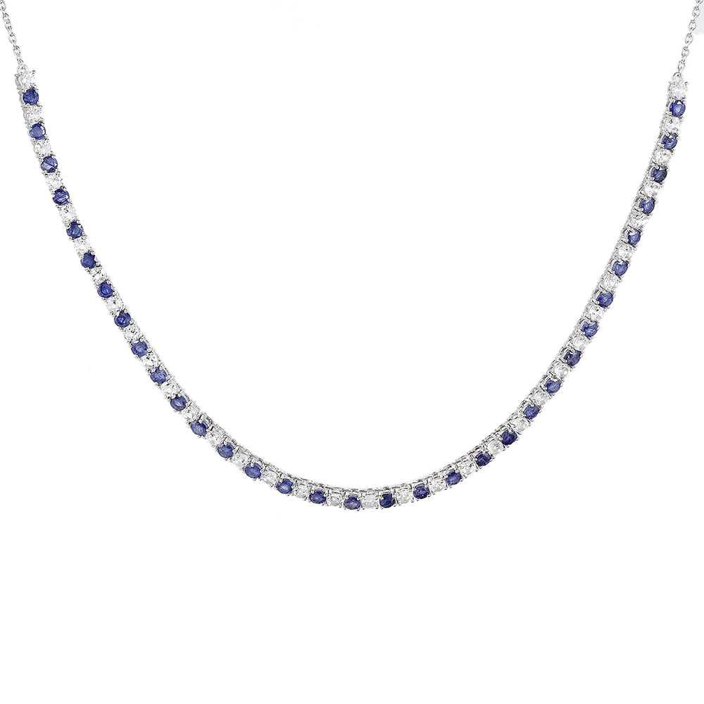 HopeaKaulakoru Thaisafiirilla ja Valkoisella Topaasilla