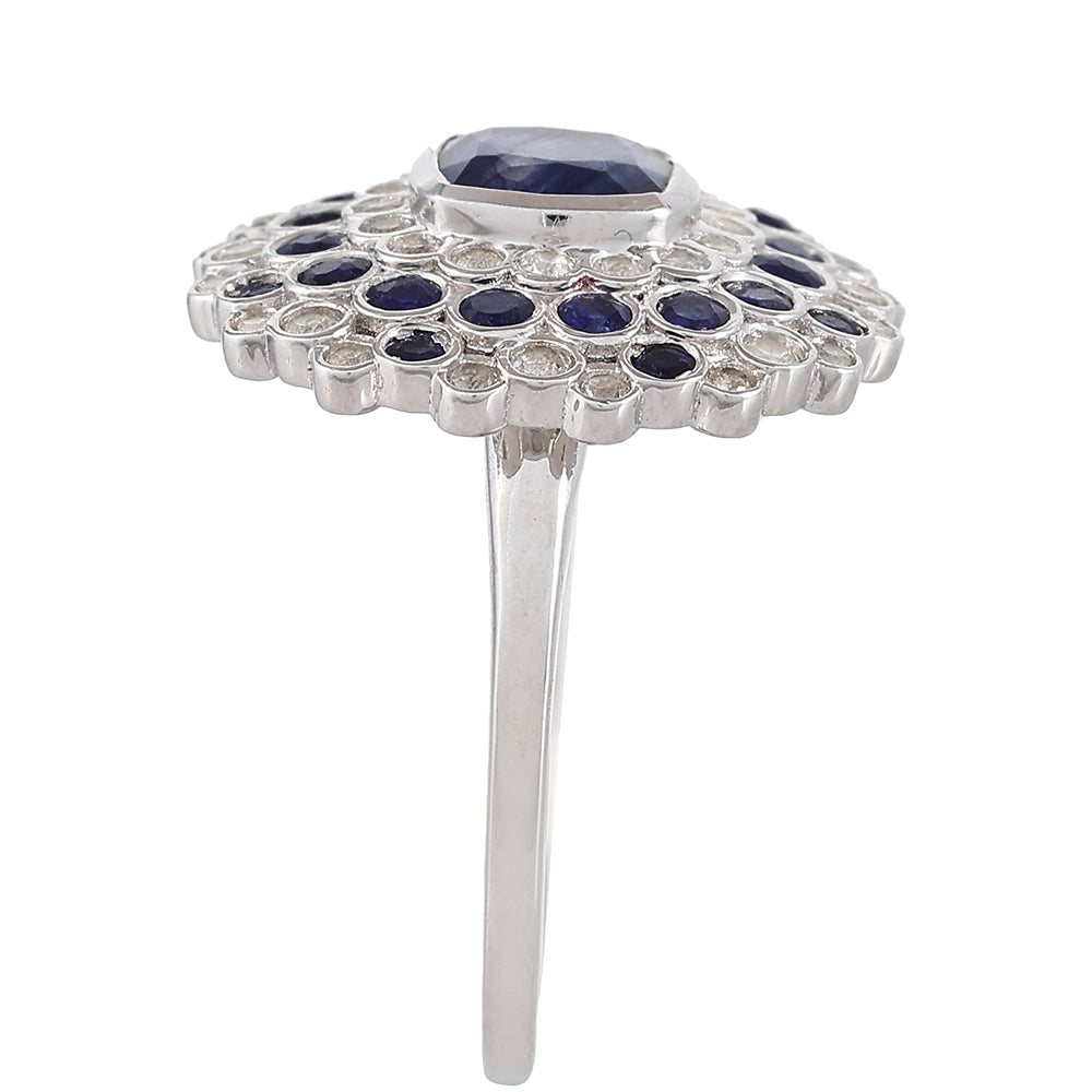 HopeaSormus Thaisafiirilla ja Valkoisella Topaasilla