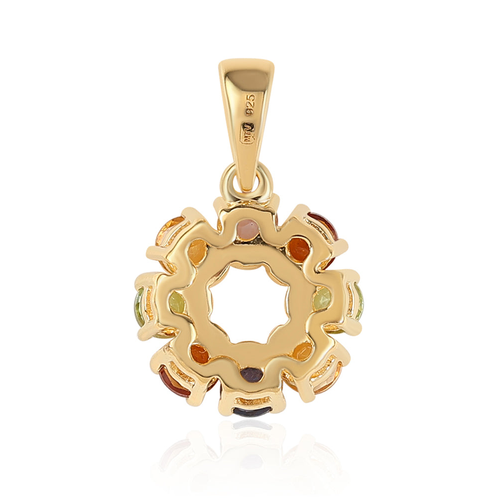 Kullattu hopeaRiipus Rose De France Ametistilla ja Peridootilla