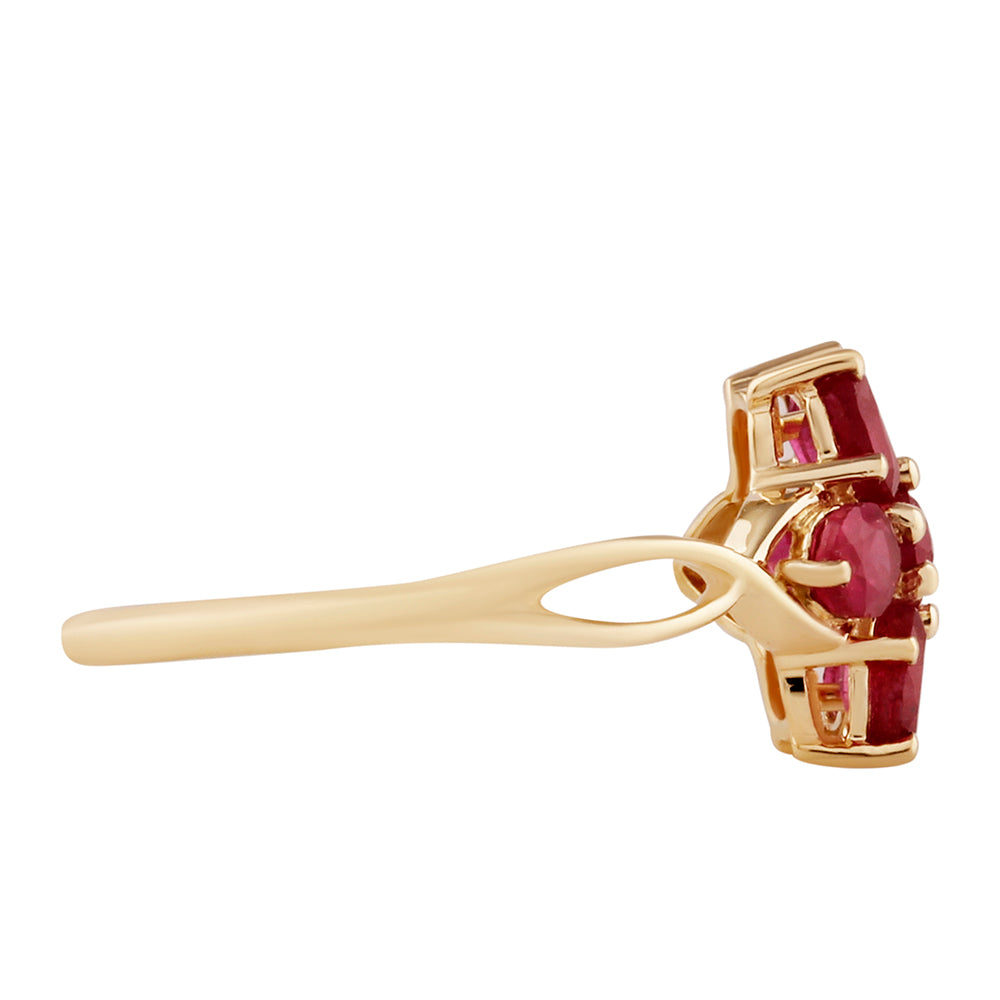 KultaSormus Malagassin Rubiinilla 3 