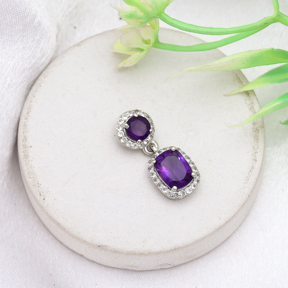 HopeaRiipus Marokon Ametistilla ja Valkoisella Topaasilla