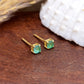 Kullatut hopeat Korvakorut Brasilian Smaragdilla