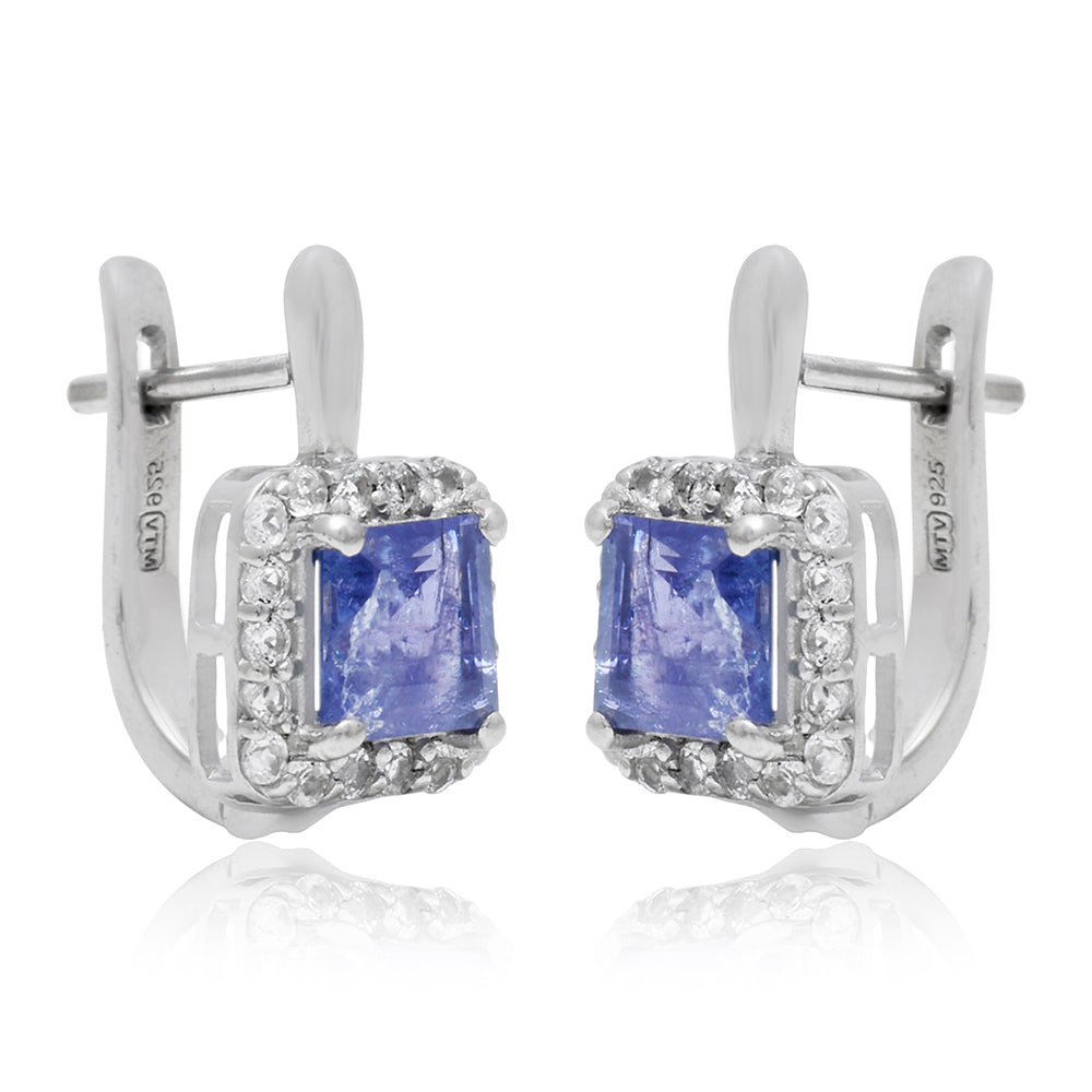 HopeaKorvakorut AAA Tansaniitilla ja Valkoisella Topaasilla