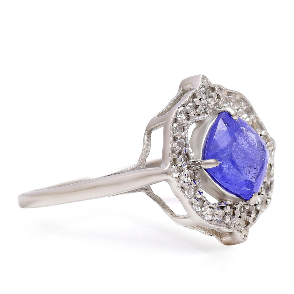 HopeaSormus AAA Tansaniitilla ja Valkoisella Topaasilla