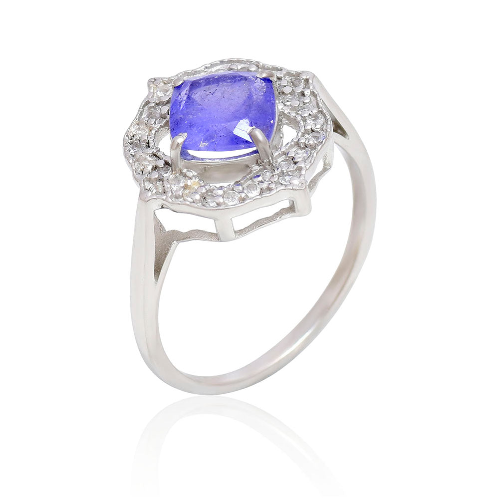 HopeaSormus AAA Tansaniitilla ja Valkoisella Topaasilla 3 