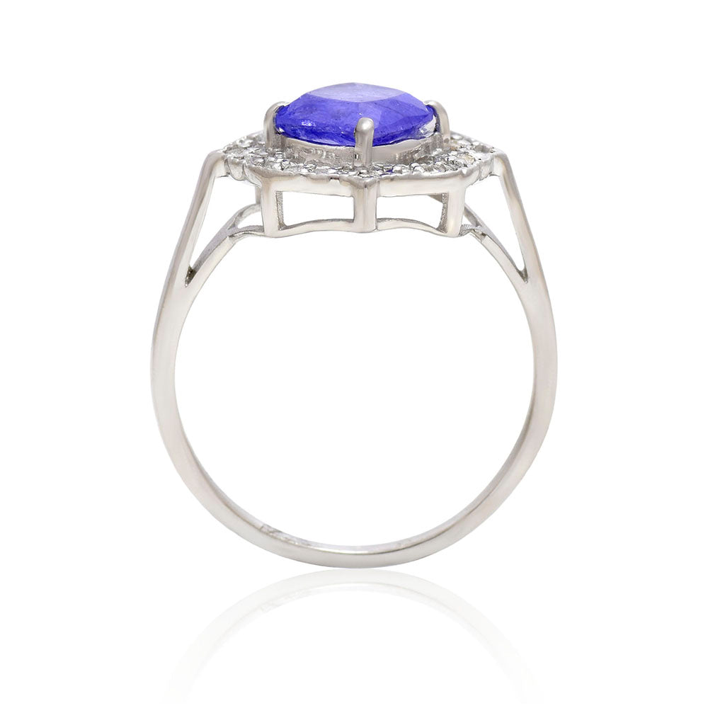 HopeaSormus AAA Tansaniitilla ja Valkoisella Topaasilla 4 